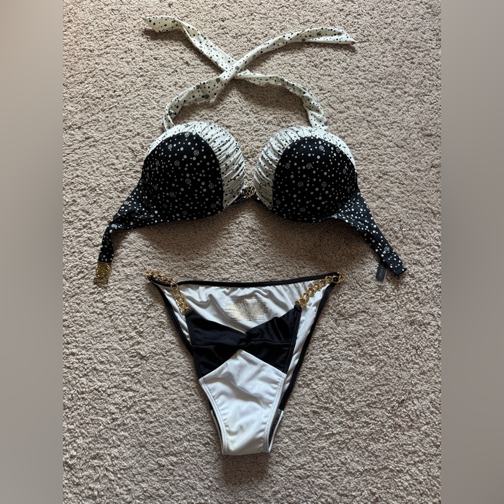 Victoria's Secret Black and White Bikini Bottom